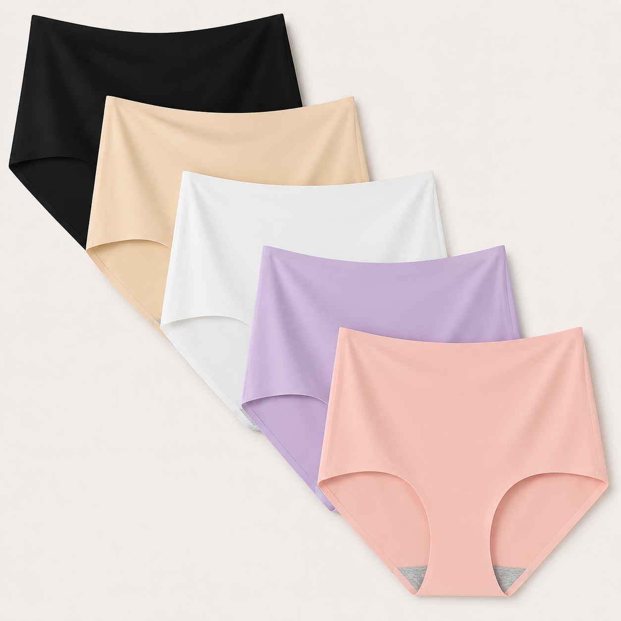 No Bunching No Lines – Women Seamless High Waist No Show Briefs