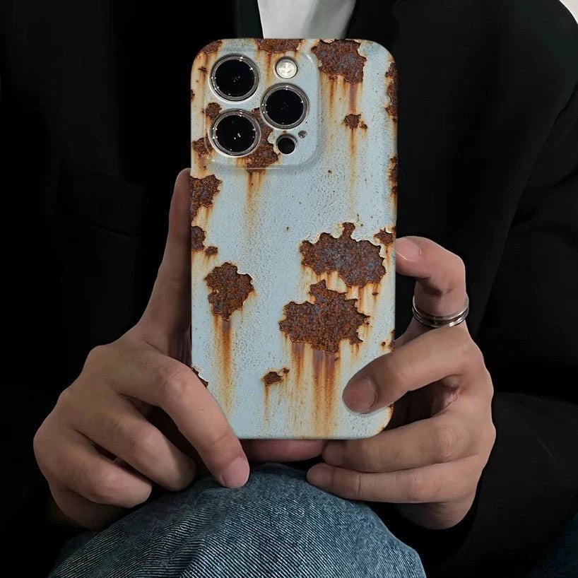 🔥2026 NEW ARRIVAL 🔩 Rusty Metal Texture iPhone Case
