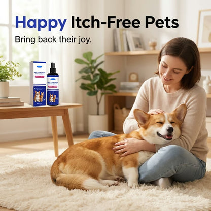 (Pet Lover) Hot Spot Spray for Pets (Dogs & Cats) — Plant-based formula to relieve itching and skin discomfort