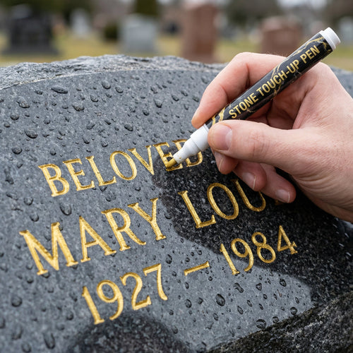 🔥HOT SALE 🐦Golden Tombstone Marker Pen for Restoring Faded Grave Inscriptions（2 PCS）
