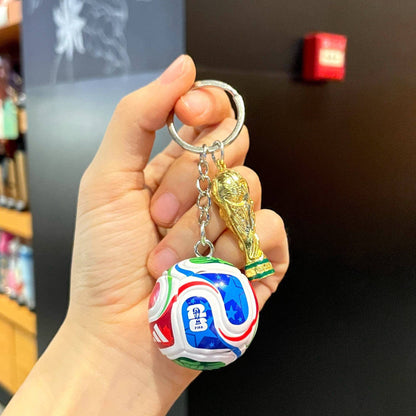 ⚽🏆 FIFA Trophy & Ball Keychain