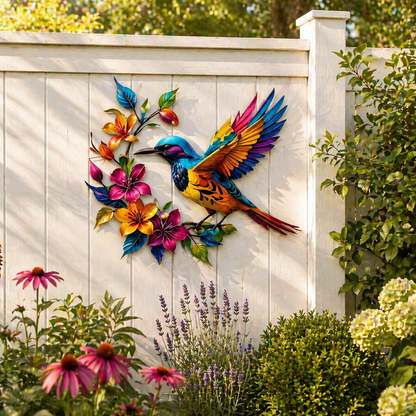 🐦Hummingbird Bloom Metal Wall Art