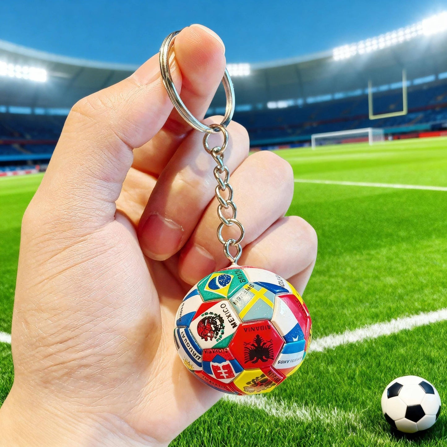 ⚽🏆 FIFA Trophy & Ball Keychain