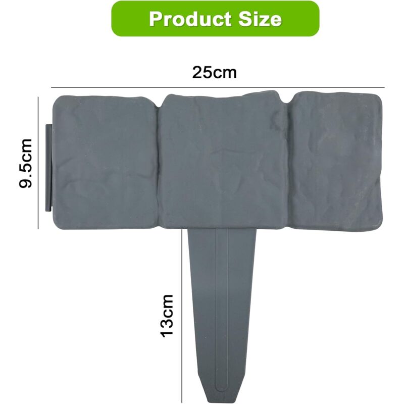 🪻High-quality, durable simulated stone garden fence🪻