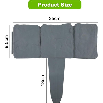 🪻High-quality, durable simulated stone garden fence🪻