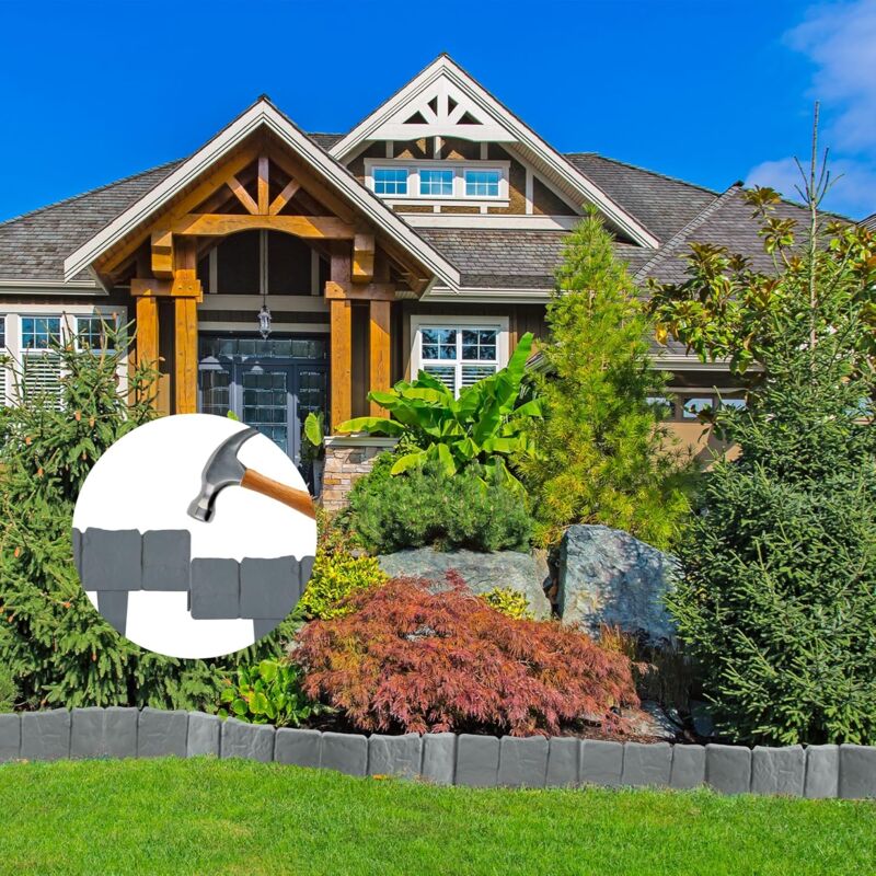 🪻High-quality, durable simulated stone garden fence🪻