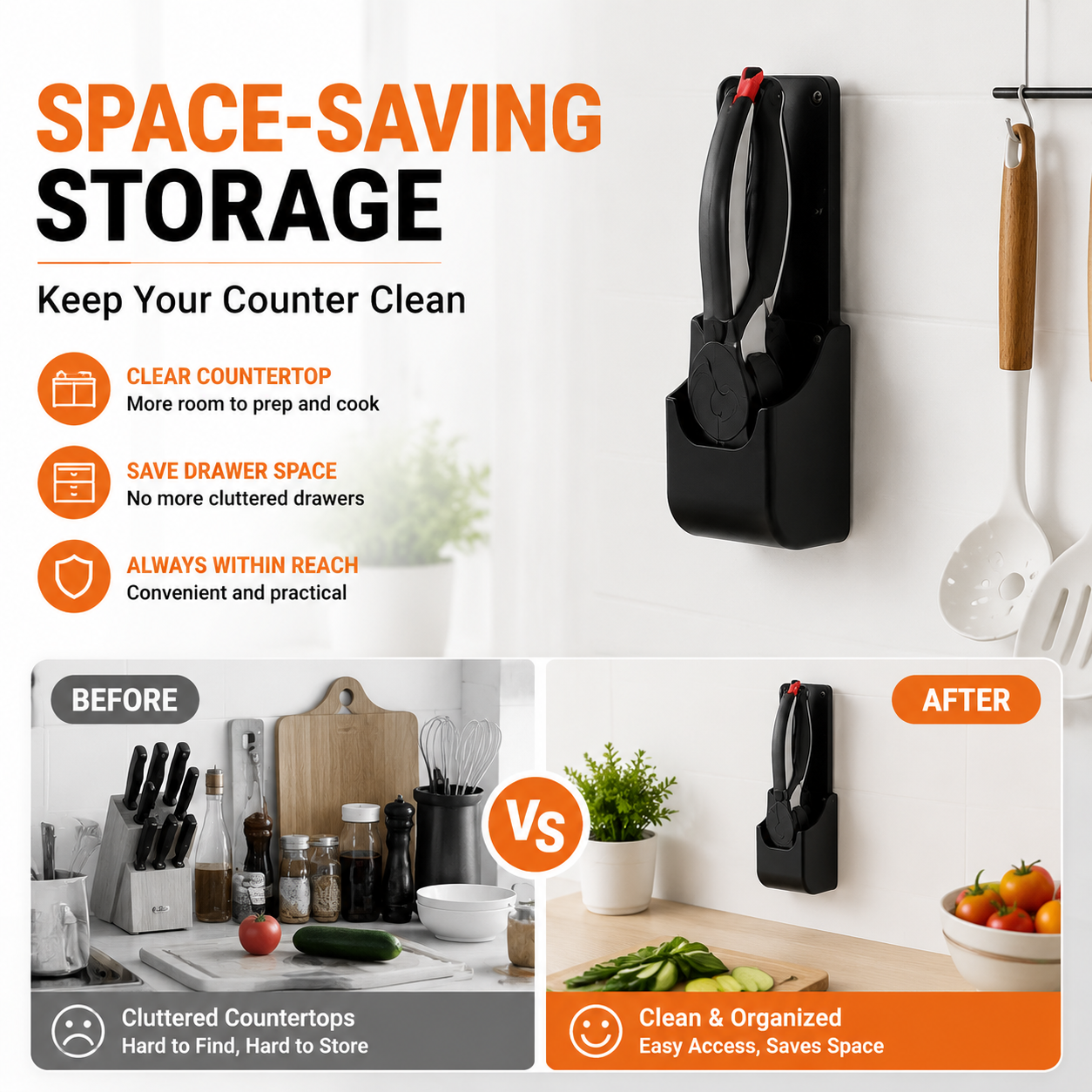 🥗 2-in-1 Kitchen Scissors & Cutting Board | Upgraded Wide Blade Food Prep Tool