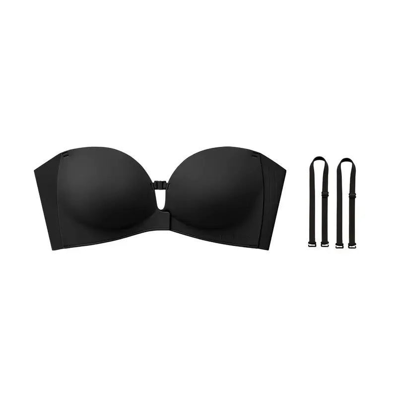 Women's Strapless Push Up Bra with Anti-Slip Technology