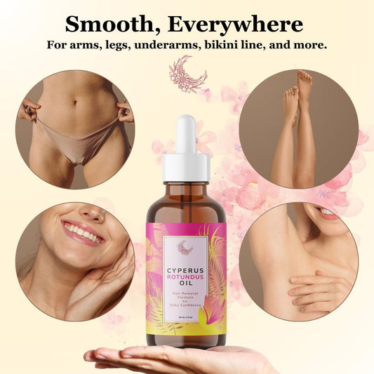 Natural Cyperus Rotundus Painless Hair Removal Oil ✨Permanent Smooth Skin