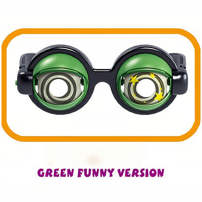 🤪 Kinetic Crazy Eyes Glasses 👓✨ – Animated Moving Eyes 👀 for Instant Laughs 😂 & Party Fun-QR