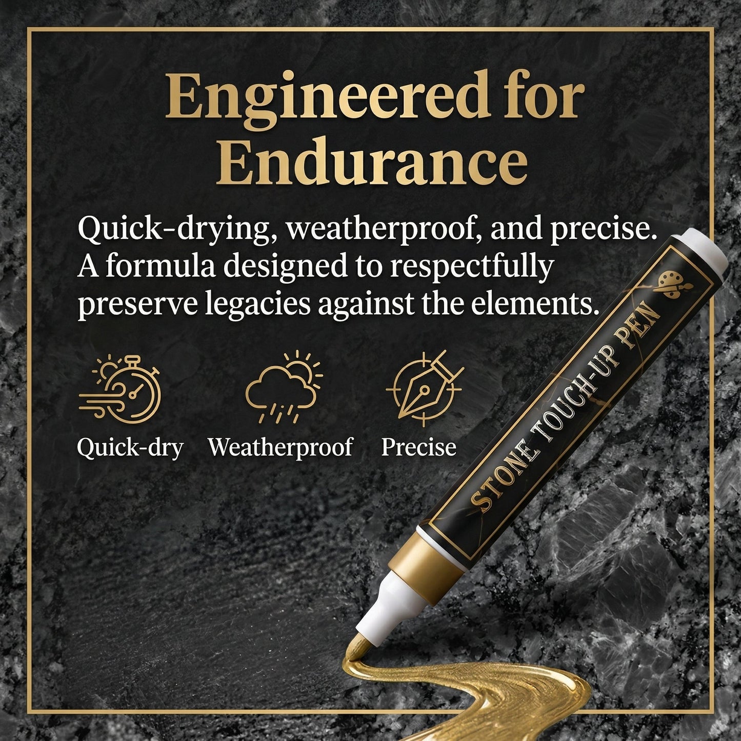 Gold Engraving Marker – Restore Faded Inscriptions with Care ✨