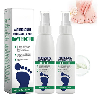 Tea Tree Oil Foot Spray 🌿 - Moisturizing Deodorant for Fresh Feet 🦶✨