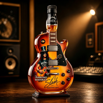 Appetite for Rock: Vintage Sunburst Guitar Figurine Spirit Bottle