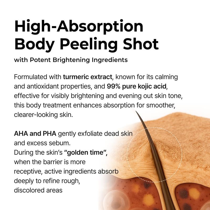 [Dr.Formtru]🌟Peel Shot Keratin Care Kojic Acid Turmeric Spray🌿 Gentle Peel, Even Tone, Spa Results