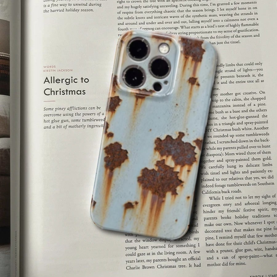 🔥2026 NEW ARRIVAL 🔩 Rusty Metal Texture iPhone Case