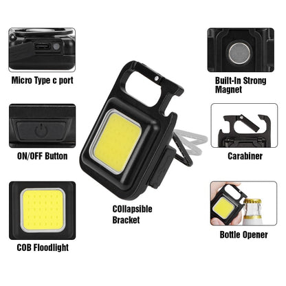 (Early Holiday Promotions- SAVE 48% OFF) Cob Keychain Work Light