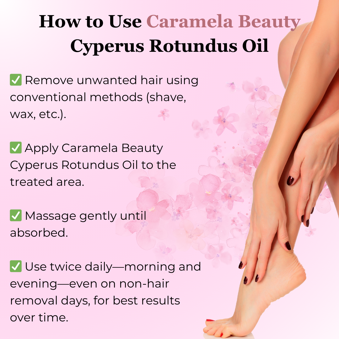 Natural Cyperus Rotundus Painless Hair Removal Oil ✨Permanent Smooth Skin