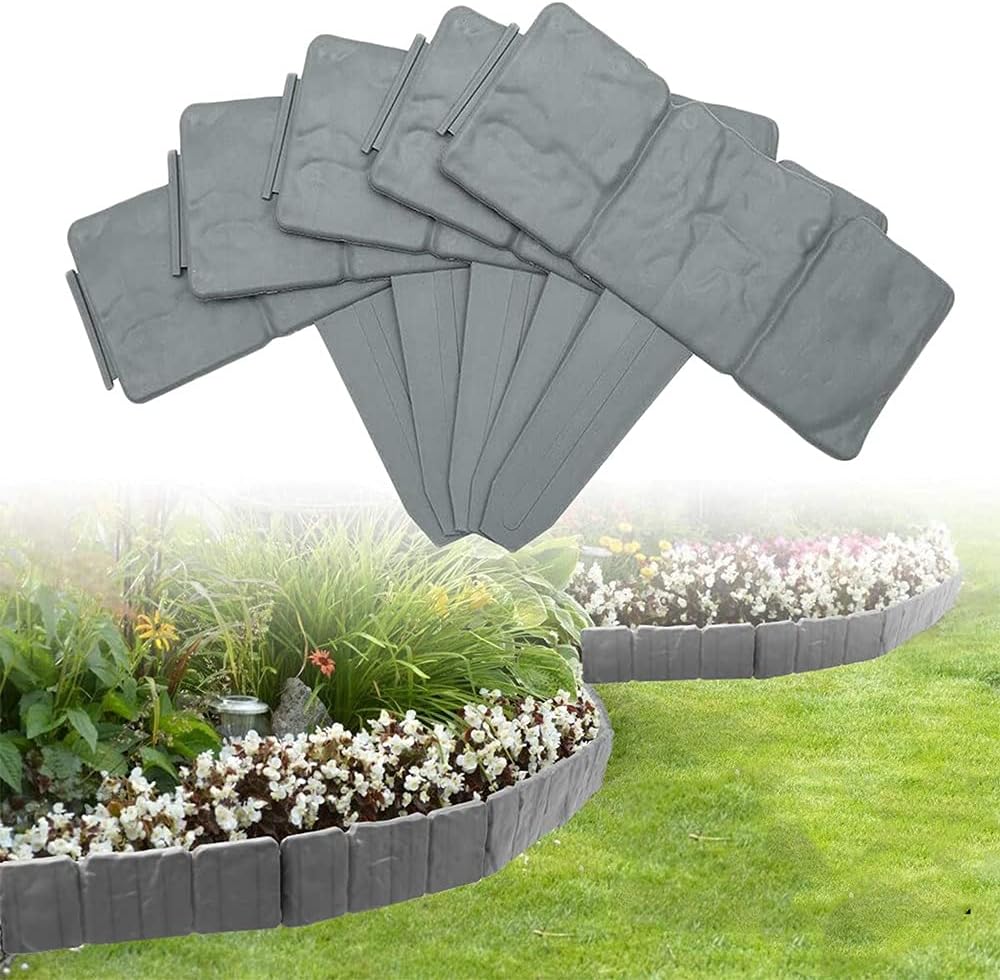 🪻High-quality, durable simulated stone garden fence🪻