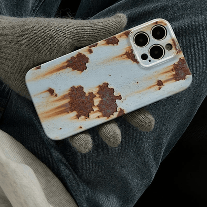 🔥2026 NEW ARRIVAL 🔩 Rusty Metal Texture iPhone Case
