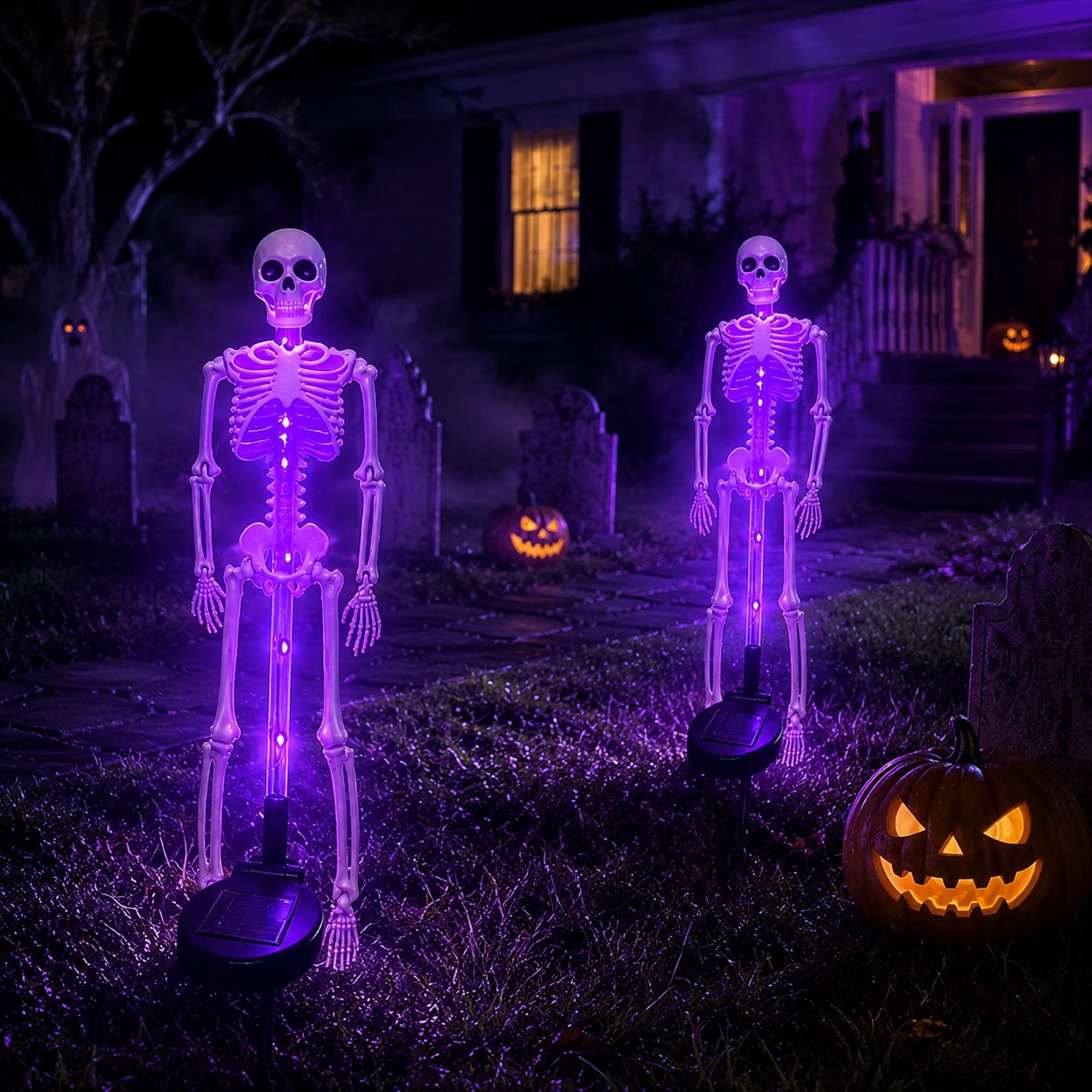 💥LAST DAY 50% OFF🔥💀 Solar Skeleton Yard Stake