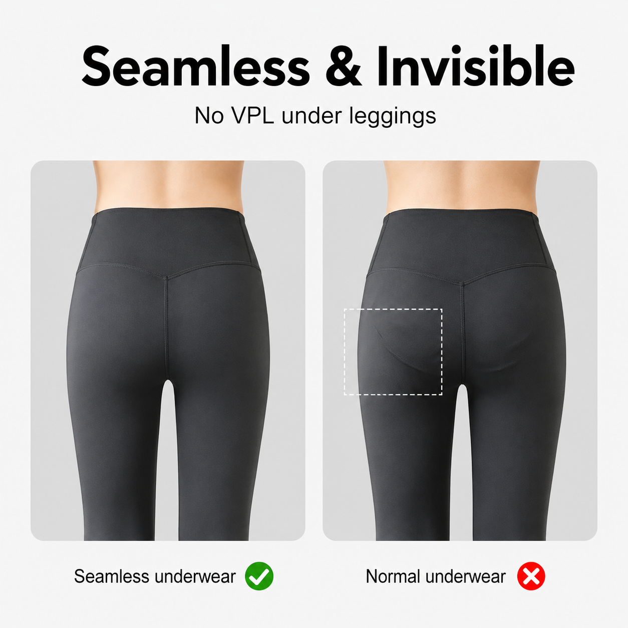 No Bunching No Lines – Women Seamless High Waist No Show Briefs