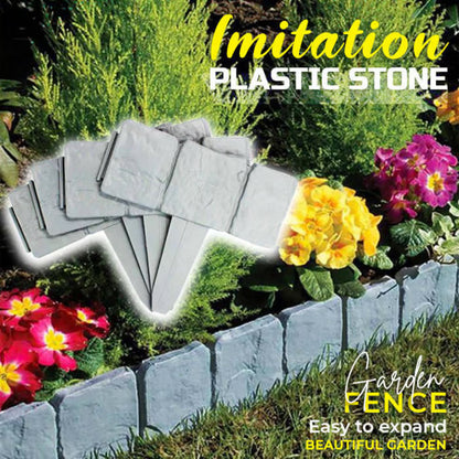 🪻High-quality, durable simulated stone garden fence🪻