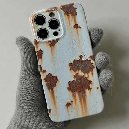 🔥2026 NEW ARRIVAL 🔩 Rusty Metal Texture iPhone Case