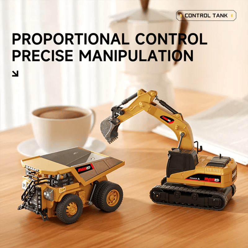 🚜 1:64 Premium Alloy Mini RC Construction Set
