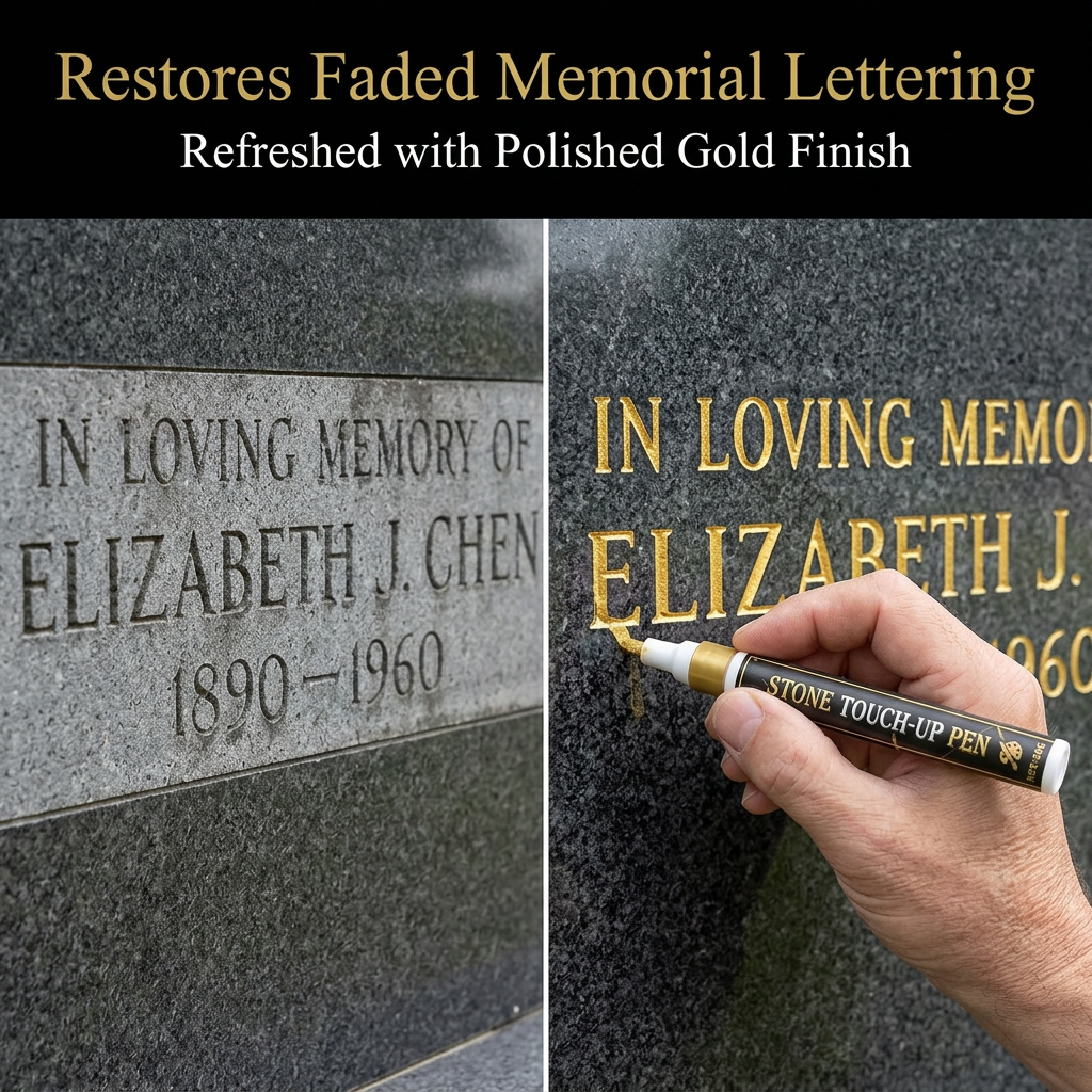 Gold Engraving Marker – Restore Faded Inscriptions with Care ✨