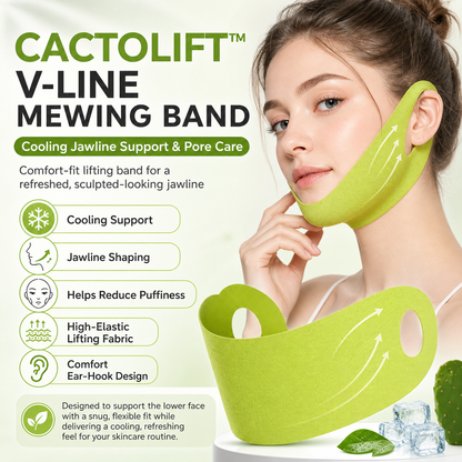 V-Line Mewing Band – Cooling Jawline Support & Pore Care