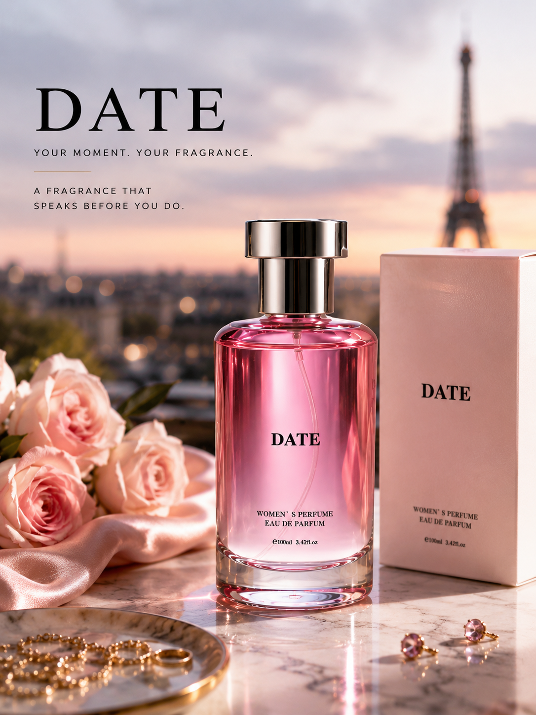🌸Women's Perfume, Long Lasting Floral Fruity Fragrance with Pistachio, Jasmine Absolute & Caramel🌸