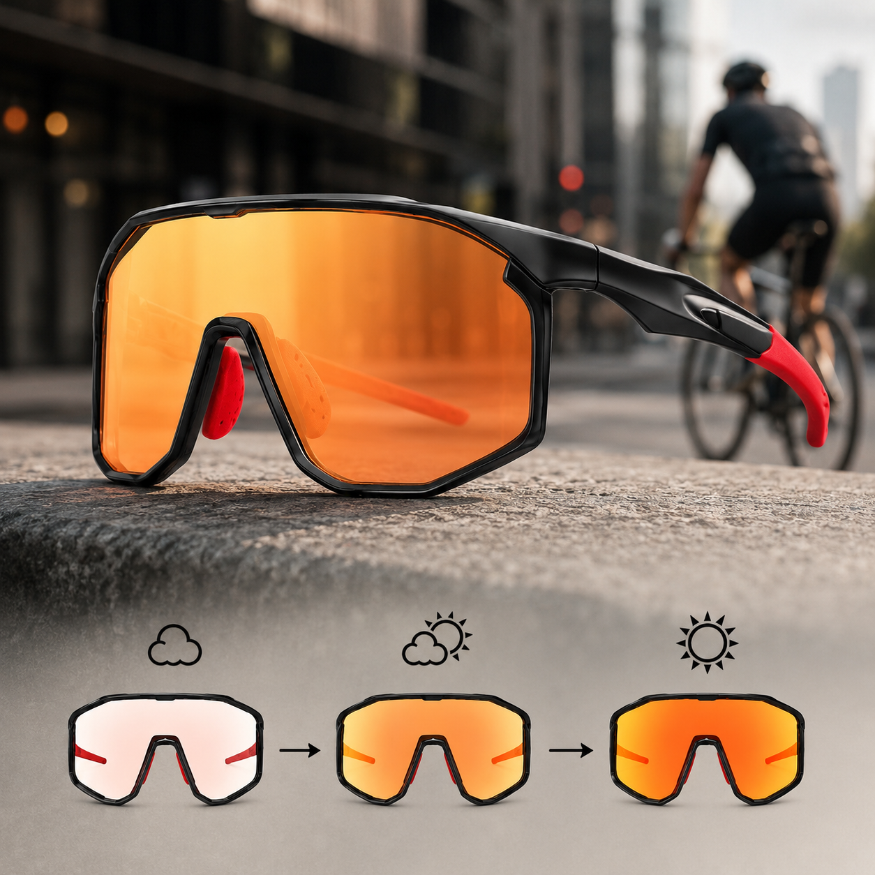 UV400 Photochromic Aviator Sunglasses – Polarized, All-Day Protection 😎