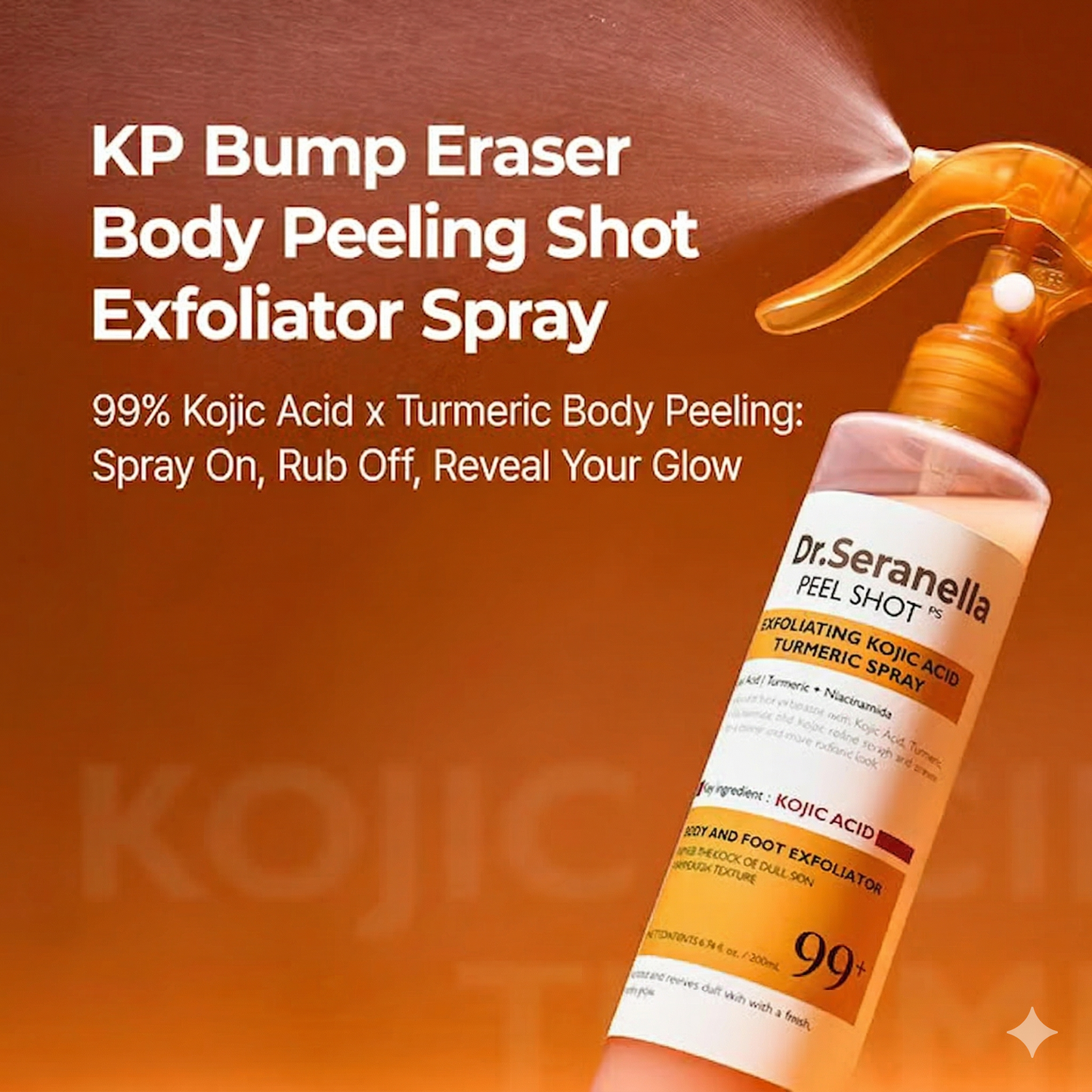 [Dr.Formtru]🌟Peel Shot Keratin Care Kojic Acid Turmeric Spray🌿 Gentle Peel, Even Tone, Spa Results