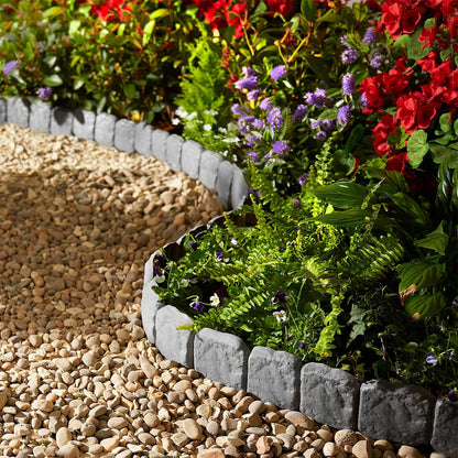 🪻High-quality, durable simulated stone garden fence🪻