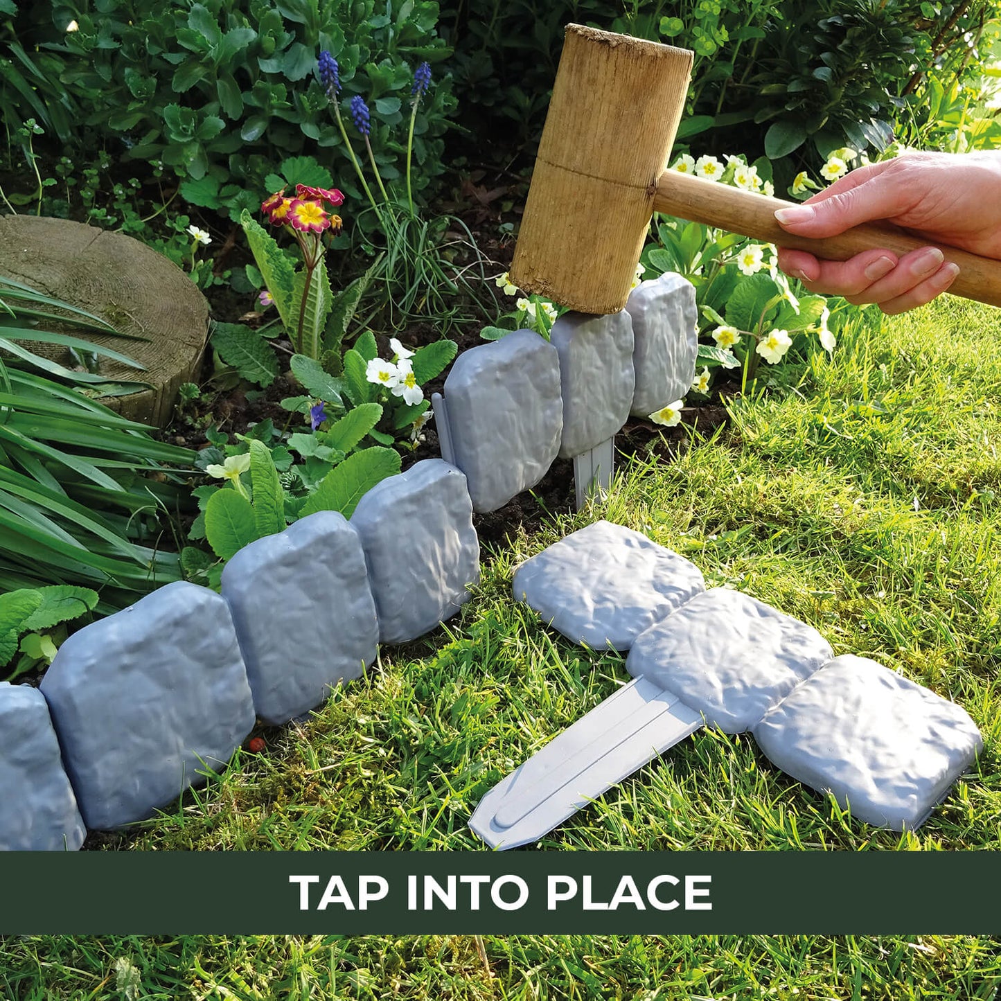 🪻High-quality, durable simulated stone garden fence🪻