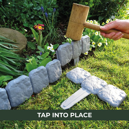🪻High-quality, durable simulated stone garden fence🪻