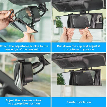 🚙360° Safety🌍The Ultimate Panoramic Rearview Mirror for Your Car
