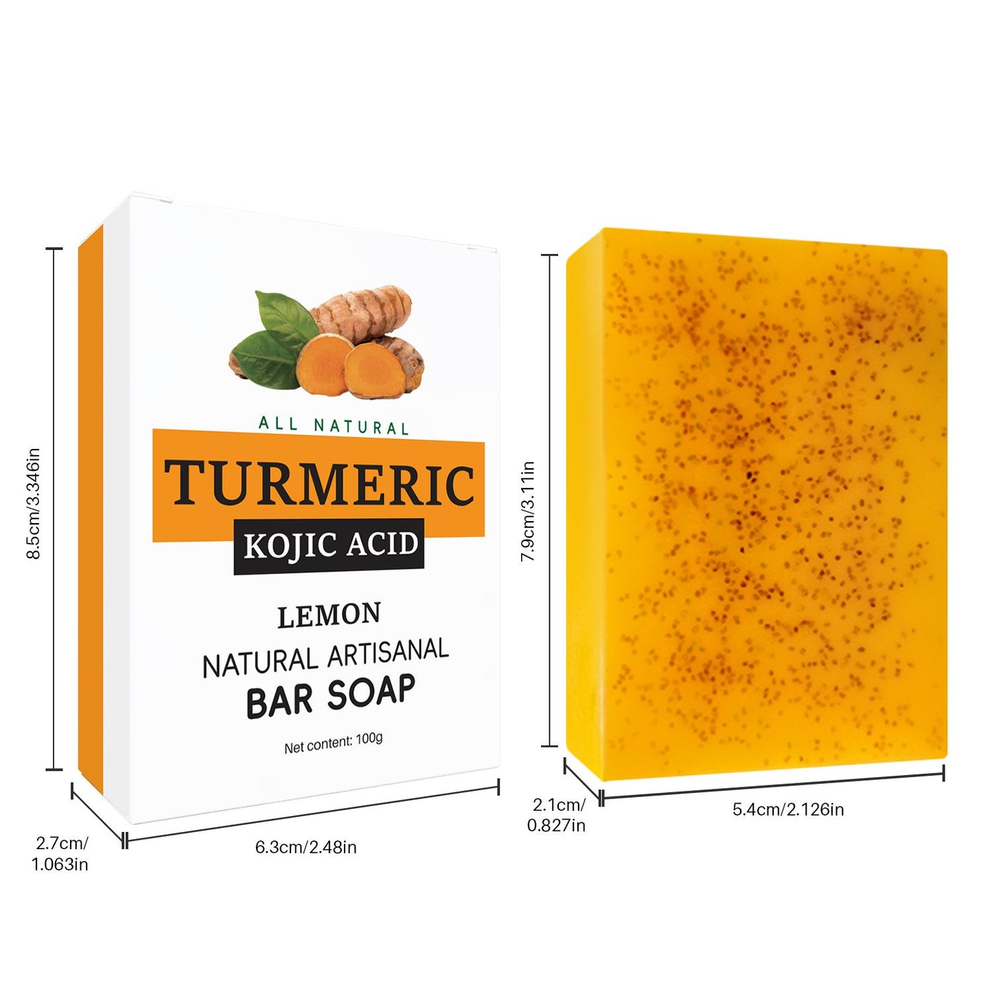 🔥Last 2 hours 49% OFF💥Turmeric Cleansing & Care 2-Piece Set (Turmeric Soap + Facial Cleanser)