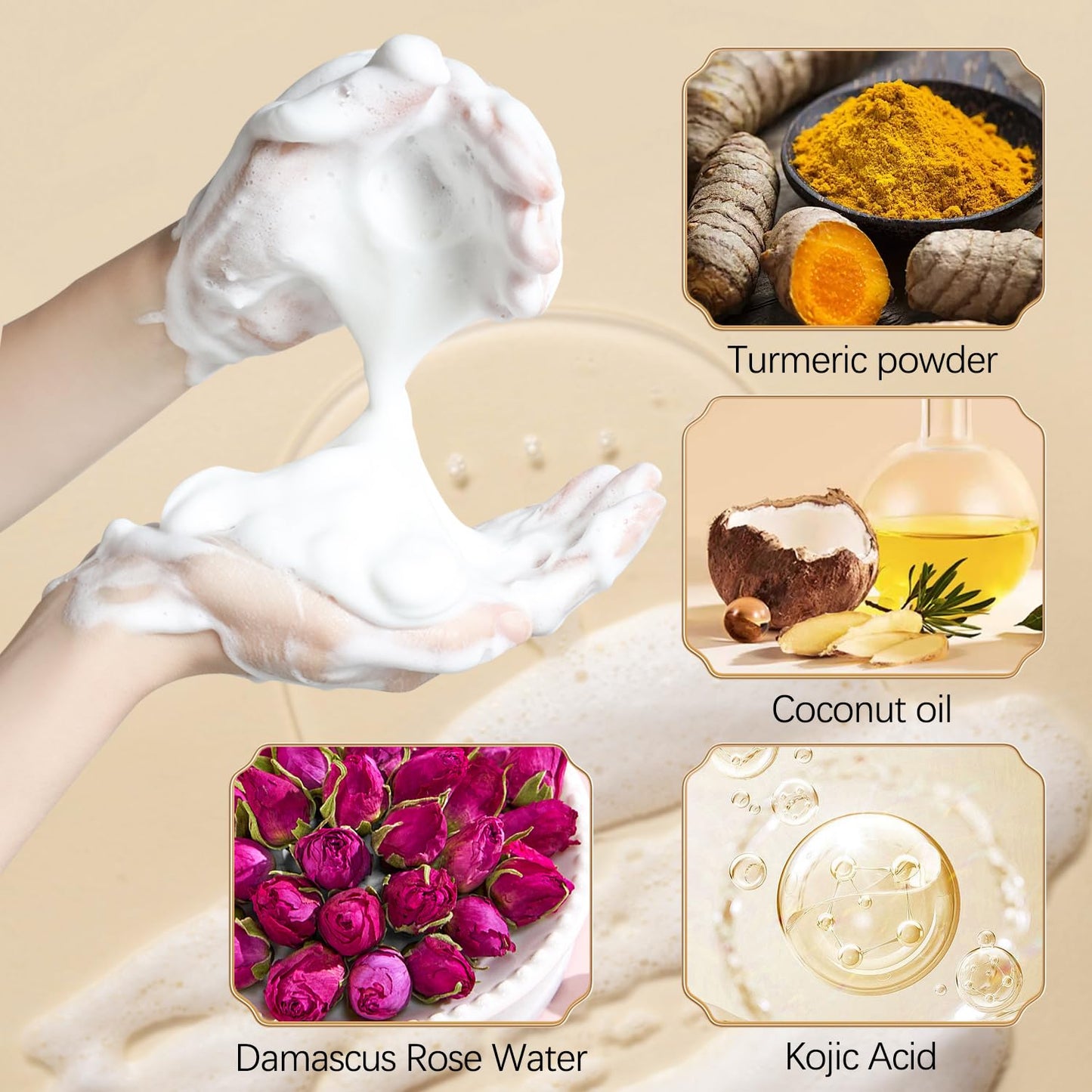 🔥Last 2 hours 49% OFF💥Turmeric Cleansing & Care 2-Piece Set (Turmeric Soap + Facial Cleanser)