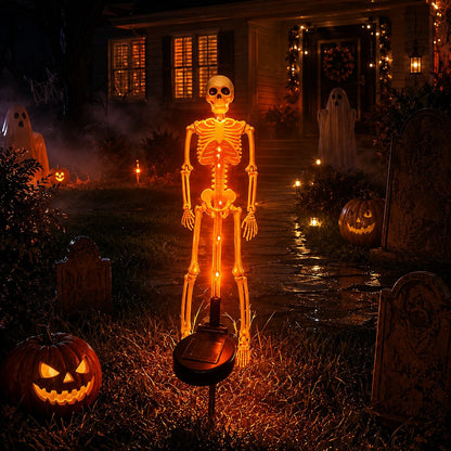 💥LAST DAY 50% OFF🔥💀 Solar Skeleton Yard Stake