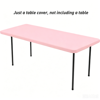 Stretch Fabric Table Top Cap Cover – Elastic Edge, Waterproof & Reusable