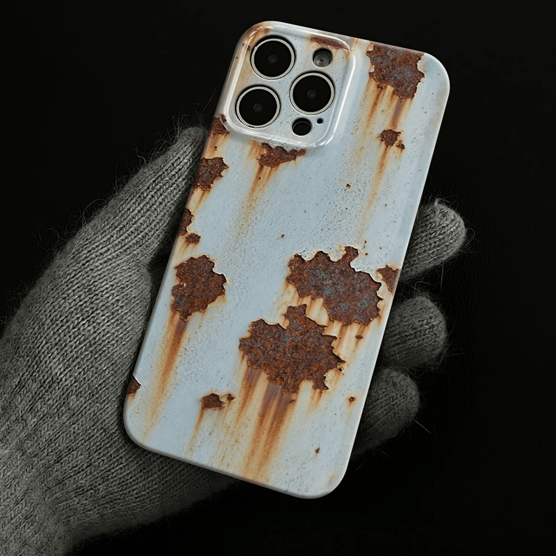 🔥2026 NEW ARRIVAL 🔩 Rusty Metal Texture iPhone Case