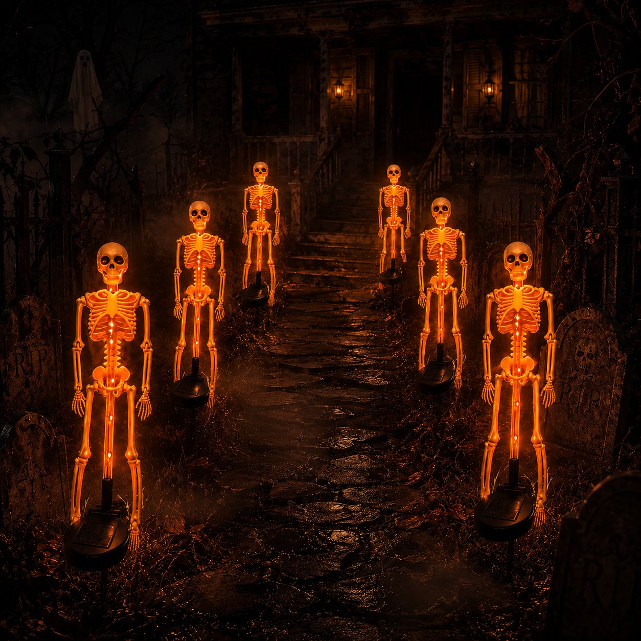 💥LAST DAY 50% OFF🔥💀 Solar Skeleton Yard Stake