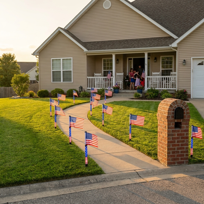 8-Piece Flag Light Set, 4th of July Decorations